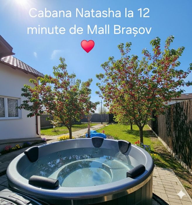 Cabana Natasha Brasov ciubar gratuit singur in curte fara proprietari.