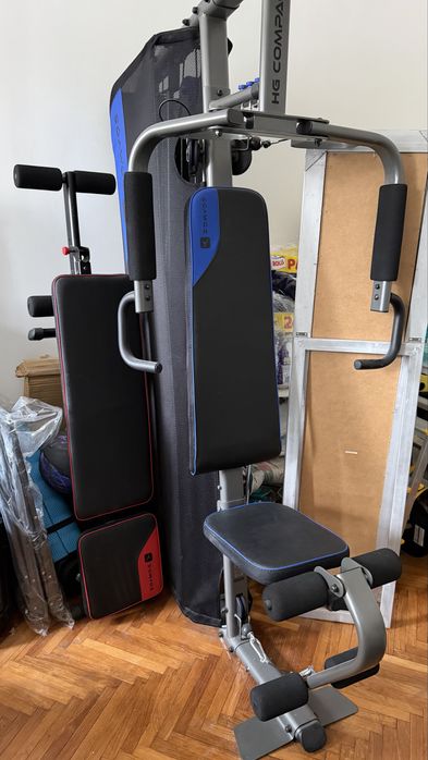Aparat multifunctional + banca reglabila (Domyos 500 - fitness)
