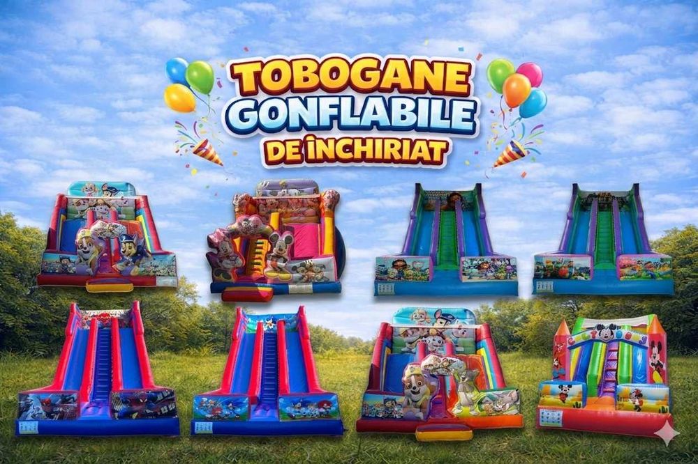Tobogane gonflabile de inchiriat