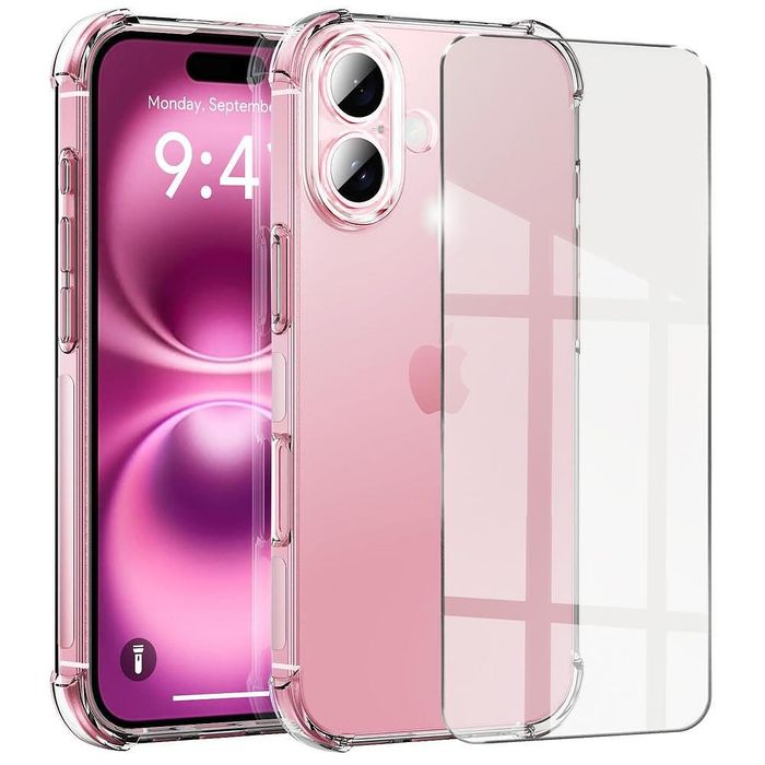 Прозрачен силиконов удароустойчив кейс за apple iphone 17