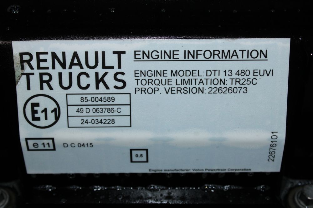 motor renault t dti 13 480cp euro 6 22626073