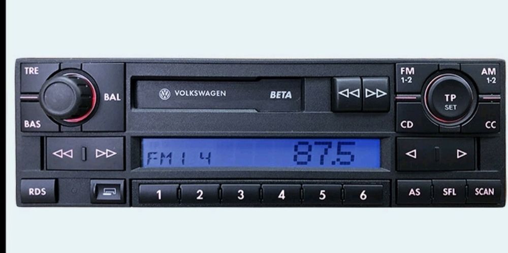 Radio casetofon auto vw beta