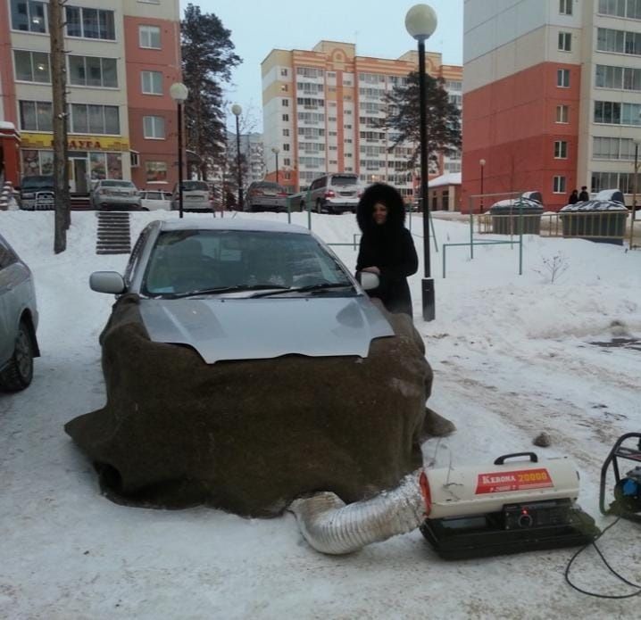 Отогрев авто. Быстро.