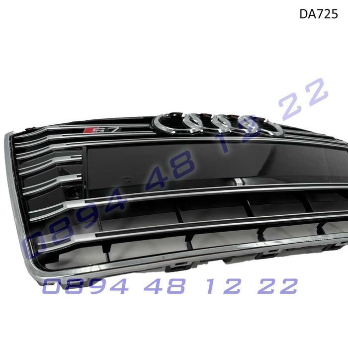 Предна S7 Sline решетка Audi A7 12-15 ауди а7 броня хром сив грил