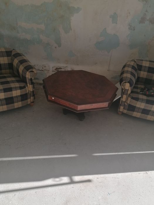 Masa intarsie octogonala