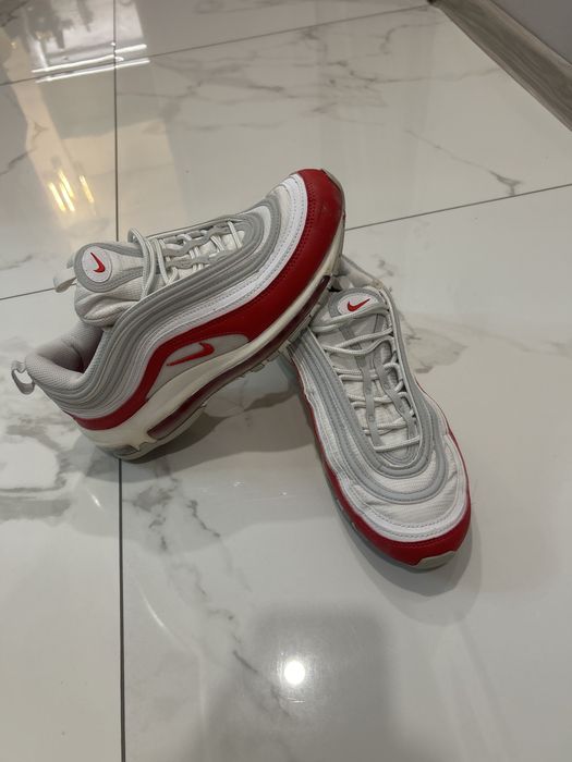 Nike Air Max 97 – бяло/червен цвят.