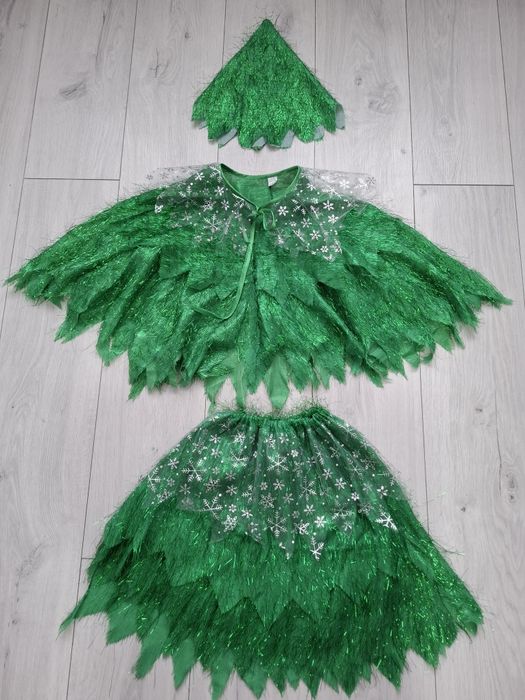 Новогодний костюм Елочка для девочек  с 5 до 9 лет