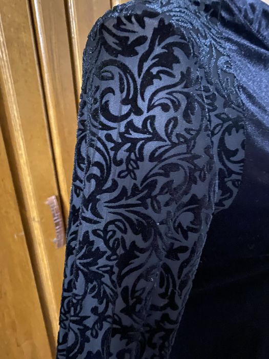 Rochie catifea cu model