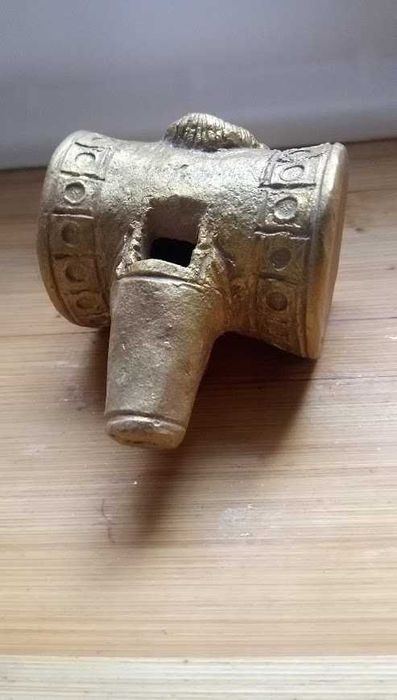 1. Ръчно изработена керамична Окарина - Театрална маска    OCARINA