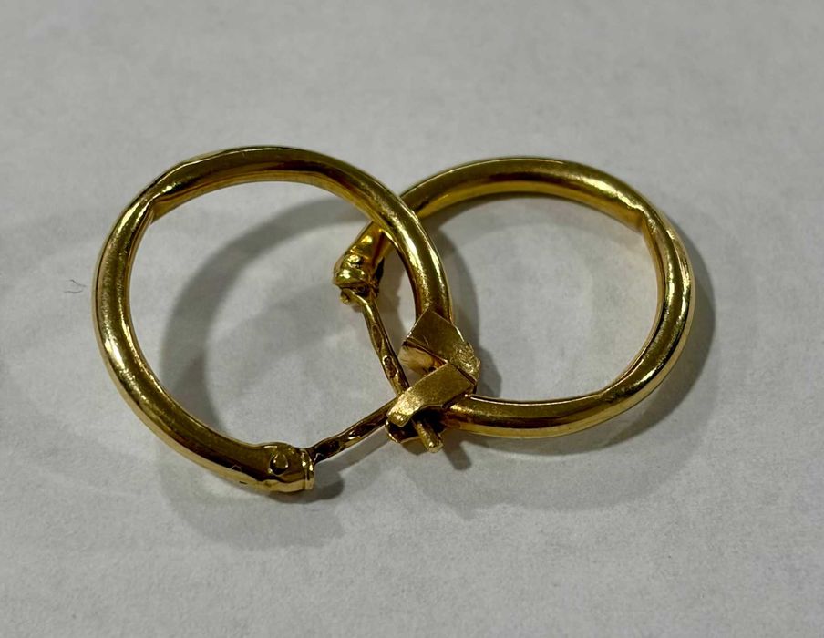 Златни обеци 1.36 грама 14к