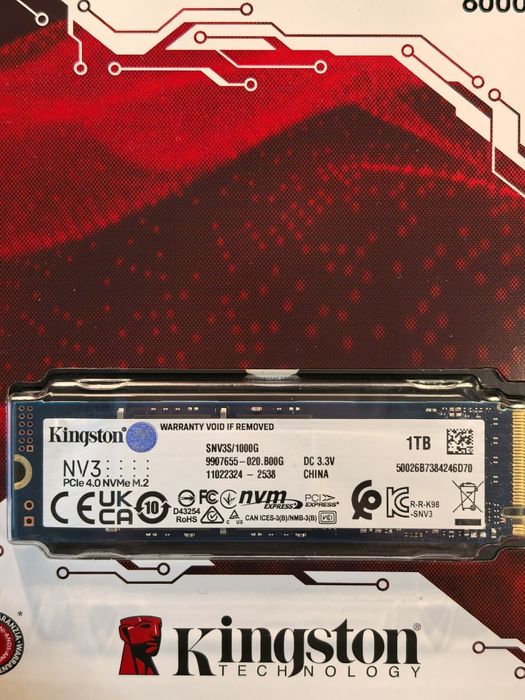 SSD NVMe 1TB DRAM PCle Gen4 m2 CRUCIAL T500 Pro, Kingston NV3 PC и PS5