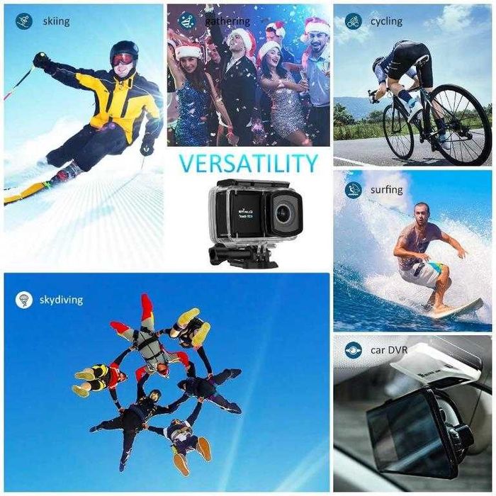 WiFi Екшън камера VICTSING Touch 2,45