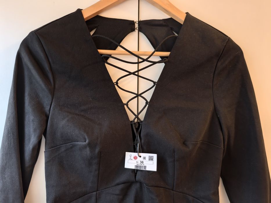 Rochie bumbac Mohito, decolteu cu șireturi, S