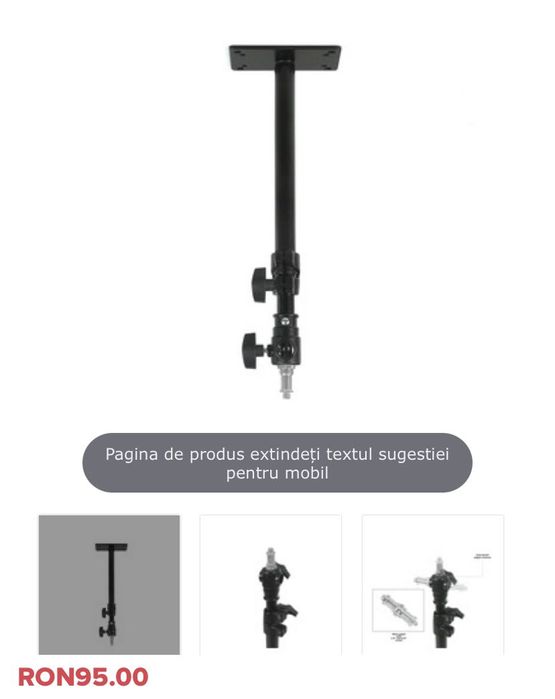 Suport de prindere lumini  foto  pe tavan