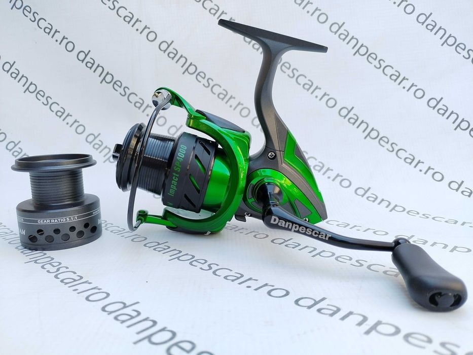 SET 2 Mulinete Feeder Robinhan IMPACT SP4000 tambur long cast 10 ruL