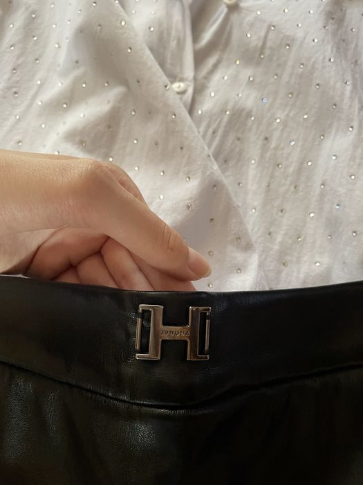 Кожена пола панталон Junona