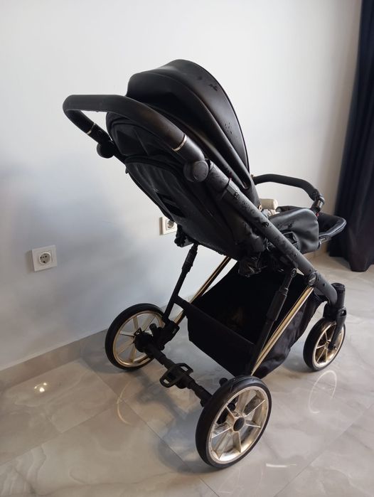 Бебешка количка 3 в 1 Kunert Ivento Eco Black Pearl