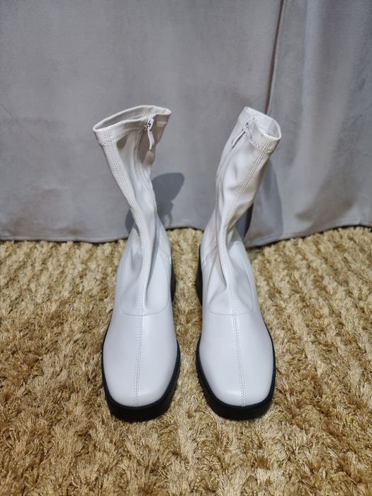 Botine damă RAID, noi, mărimea 39, alb-crem