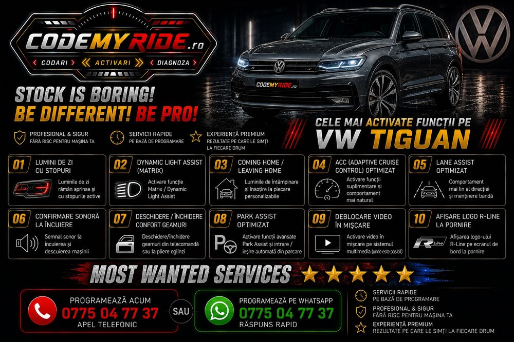 Activare Funcții Ascunse • Codări Auto VAG• Diagnoză • Personalizări • VW Audi Skoda Seat Cupra BMW MINI Mercedes Toyota Opel Renault Dacia Volvo etc