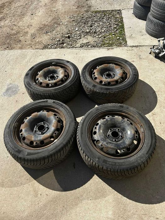 Set jante tabla cu anvelope 195/55R15 Fabia 2 / Polo v / pOLO 6R