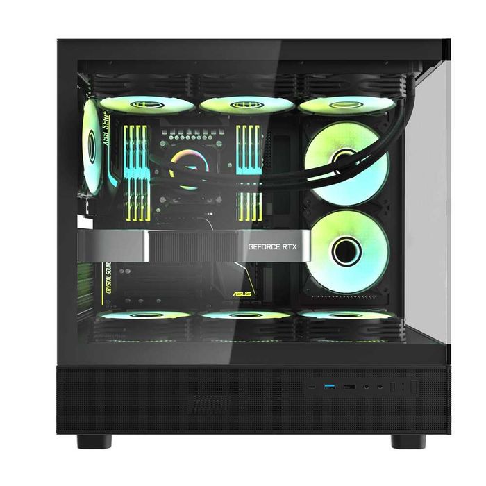 ' Корпус для ПК darkFlash DPX90 BLACK (ATX, 4x Fans)