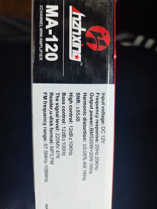 Усилитель Bluetooth , USB , mp3, aux 2x20w