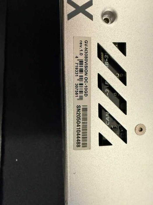 Nvidia GeForce RTX 3080 VISION 10gb OC Placa Video