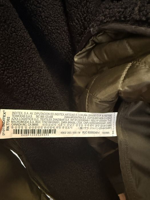 Geaca barbati Parka toamna/iarna ZARA marime M/40