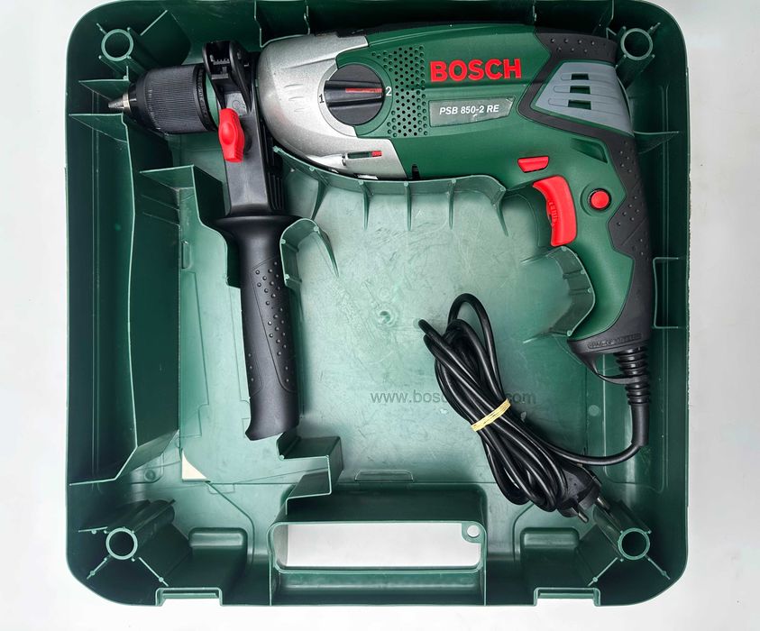 BOSCH PSB 850-2 RE - Двускоростна ударна бормашина 850W като нов!