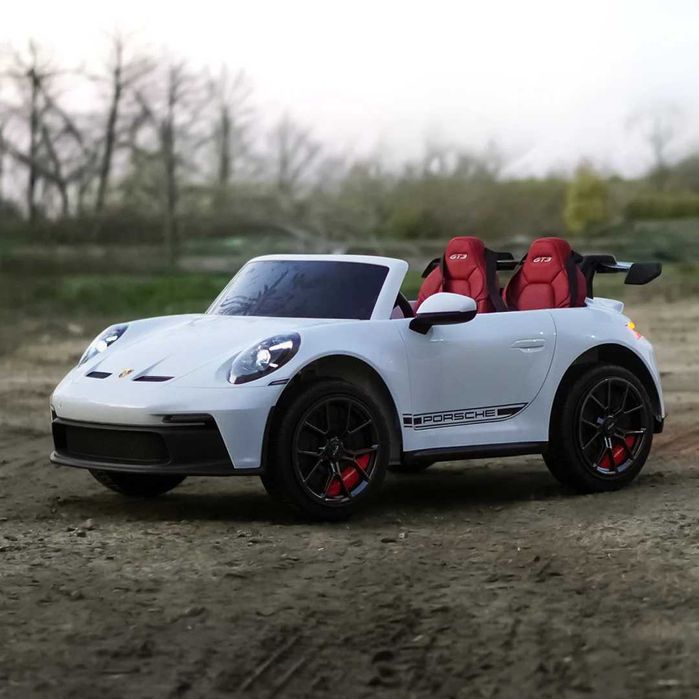 Masinuta electrica pentru 2 copii Porsche 911 GT3 320W, 24V 14Ah White