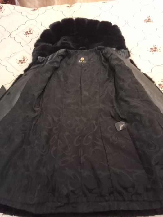 продам шубу мутон с норкой.