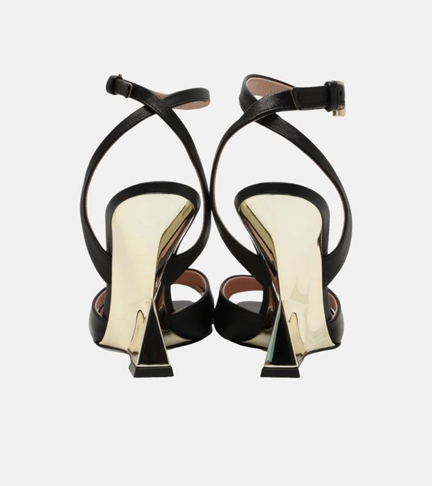 Sandale Pollini din piele neagra