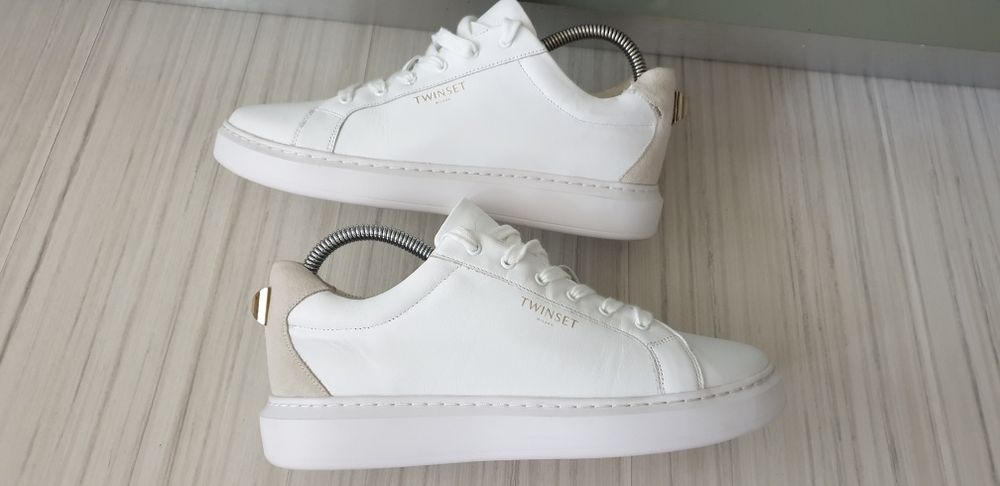 TWINSET Leather Sneakers Womens Size 39/25см ОРИГИНАЛ!