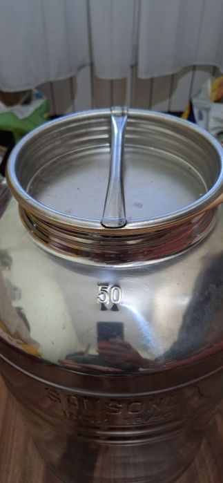 Vând bidon inox 18/10 uz alimentar 50l