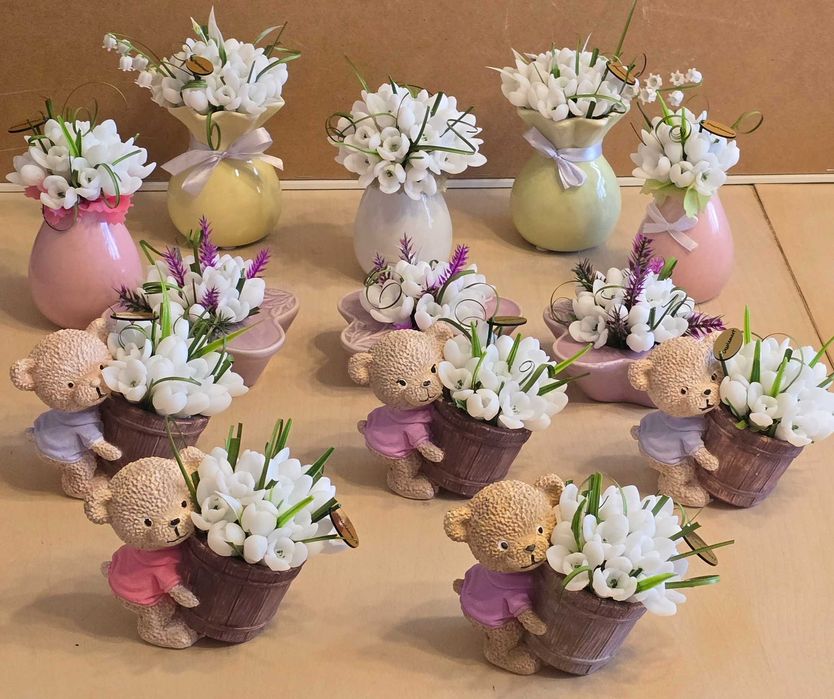 Мече с кокиче от сапун