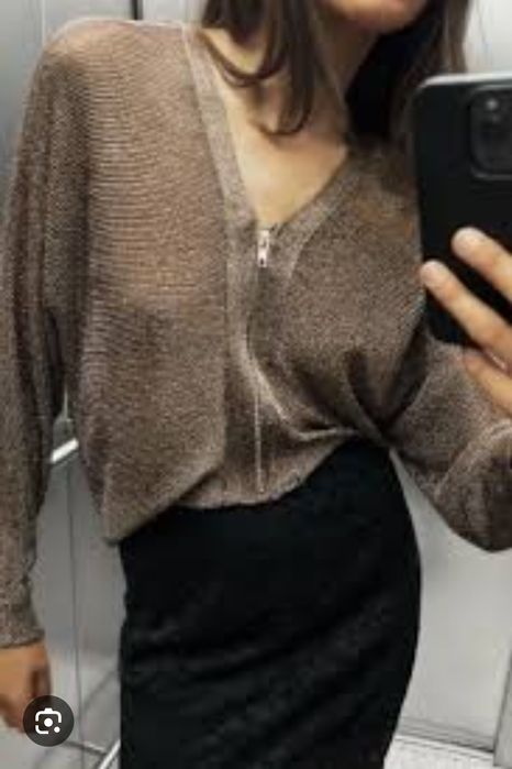 ZARA Luxury Cropped жилетка S- 38