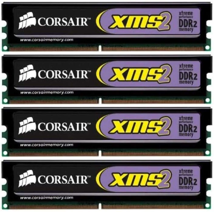 RAM 8GB 4x2gb Corsair XMS2 DDR2 800Mhz