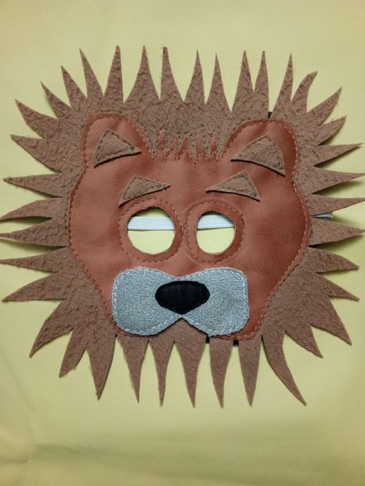 Маска Львёнка карнавальная в наличии и на заказ