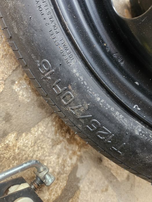 Резервна гума патерица за Vw Golf 7 Vw golf 6 125/70/16