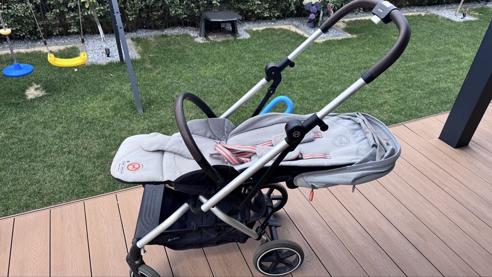 Cărucior Cybex Eezy S Twist+2, șezut rotativ 360°, pliabil, gri