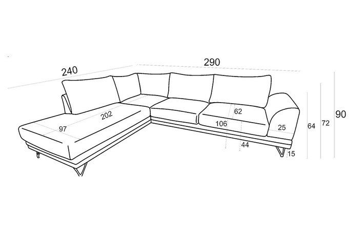 Холна гарнитура Rene - лява