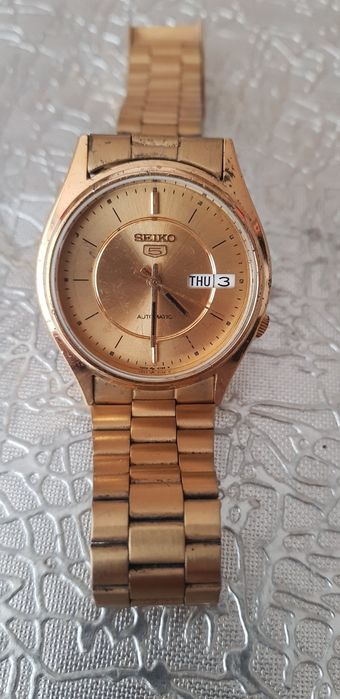 Seiko 5 automatic gold