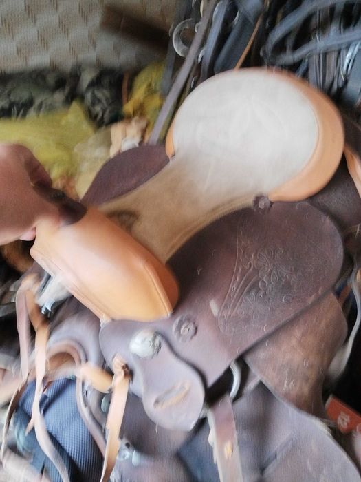 Șa de piele originala model american