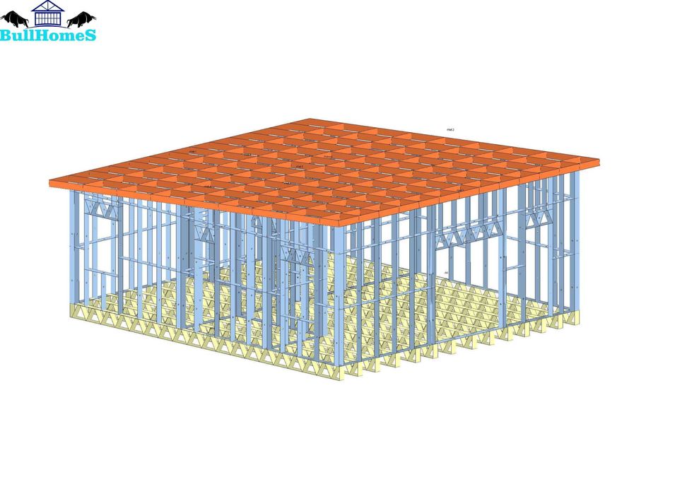 Къща,Бунгала,Сглобяеми къщи,Преместваеми,Модулни,Жилищни-54.6м²