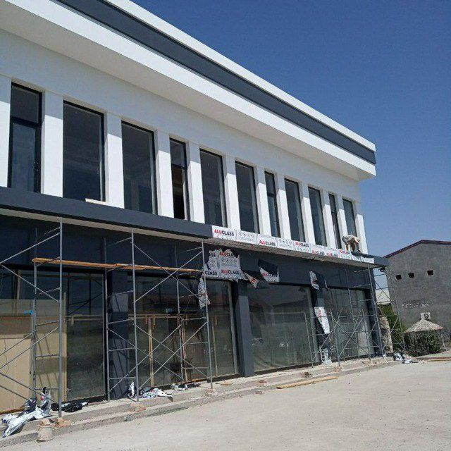 АЛЮКОБОНД и травертин ишлари