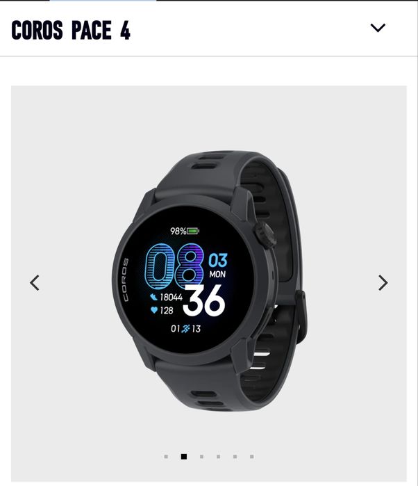 Coros pace 4  Black White