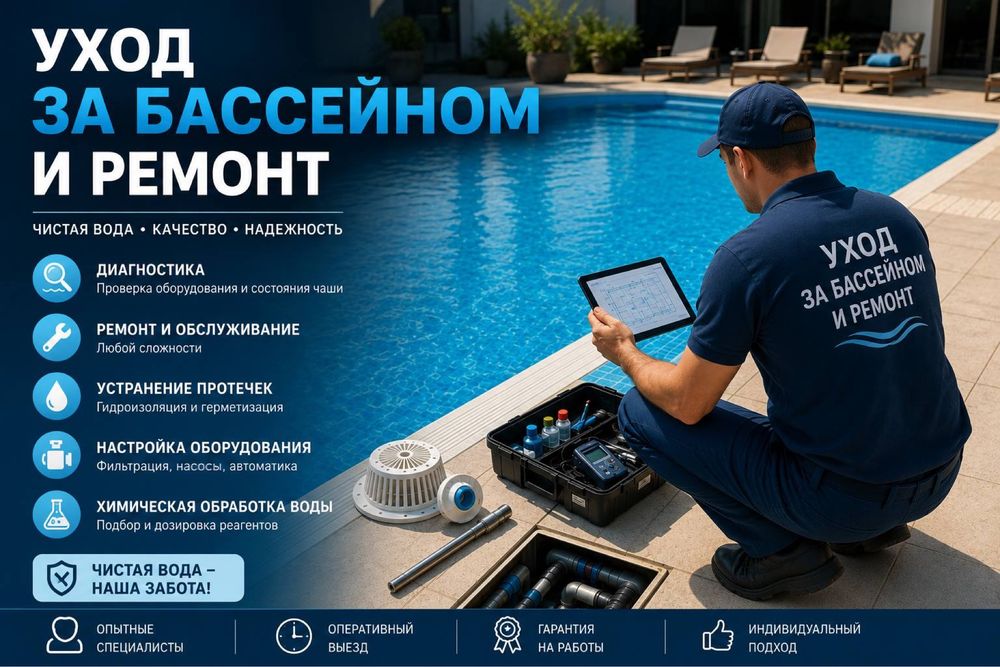 Обслуживание бассейнов