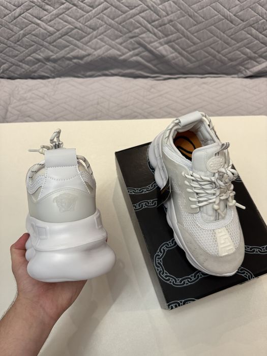 Adidasi barbati unisex albi