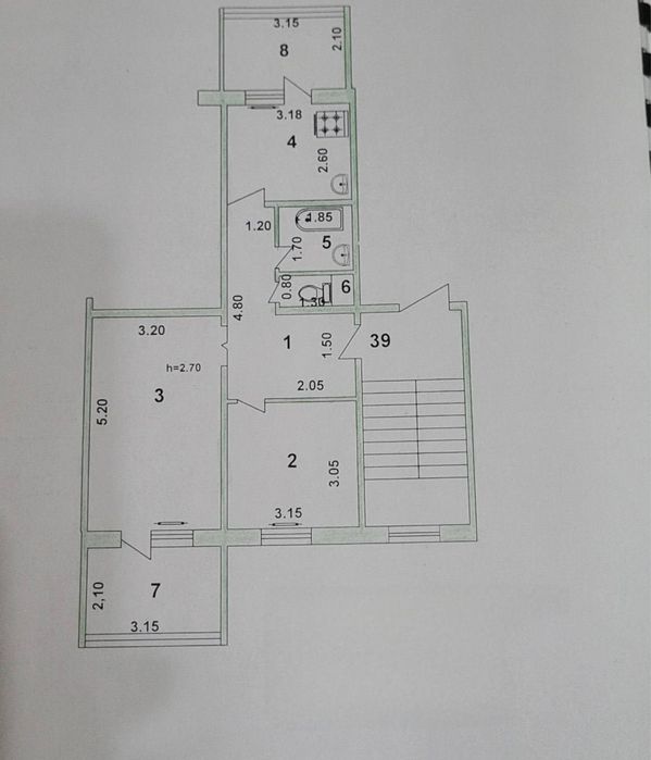 Алгоритм . Кизил Шарк   2в3/4/4 Площадь: 62 м2