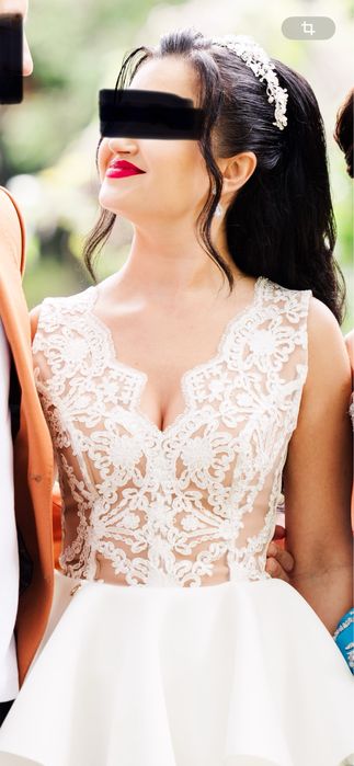 Rochie cu volane cununia civila